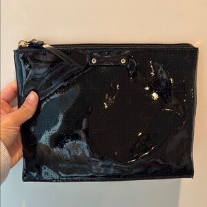 Kate Spade Black Patent Leather Clutch